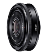 New Sony E-mount 20mm f/2.8 pancake announced
