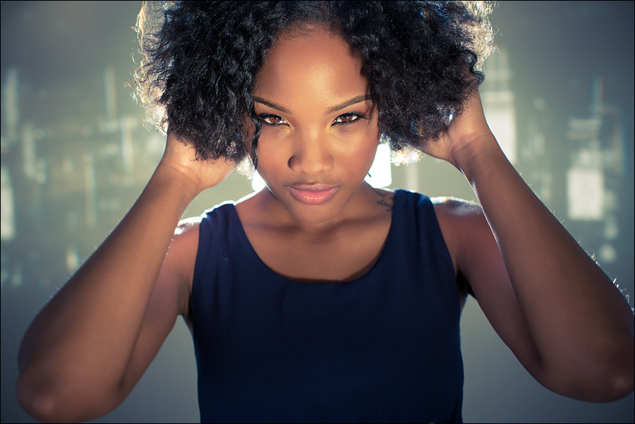 backlit brown eyes