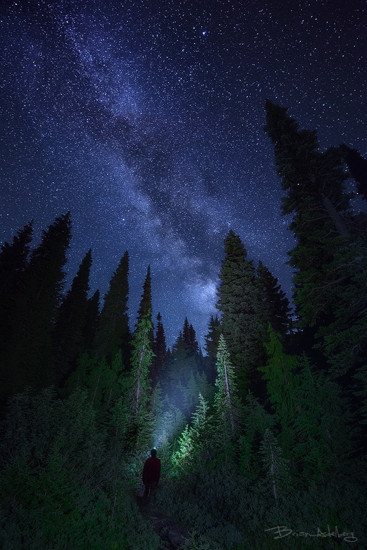 Path to the Milky Way.