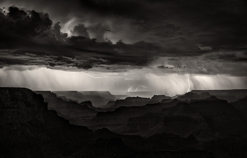 Lightning Storm over the Grand Canyon