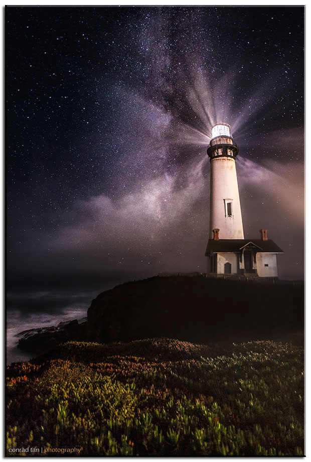 Pigeon Point Lighthouse under the Milky Way