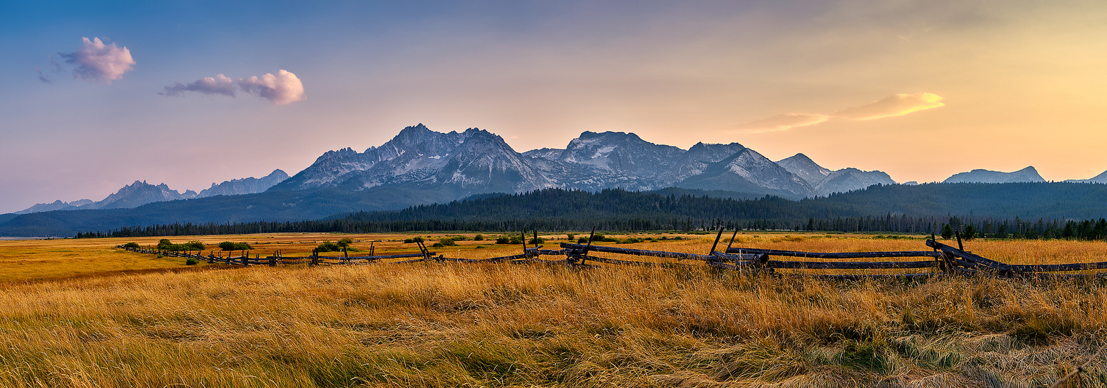 Sawtooth Mountains, Stanley, ID (panorama)