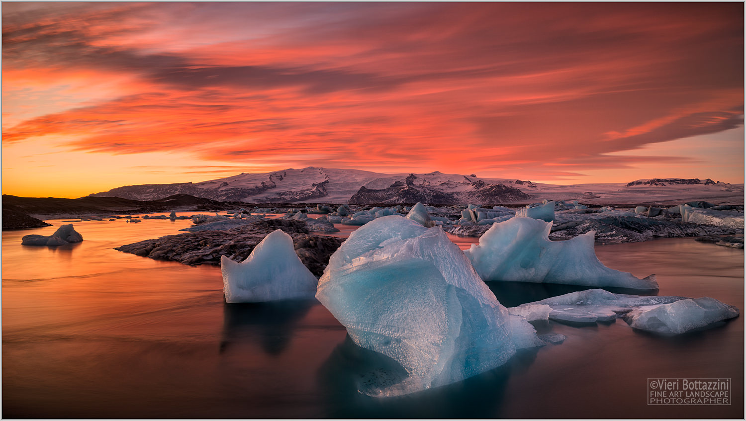 Jokulsarlon sunset