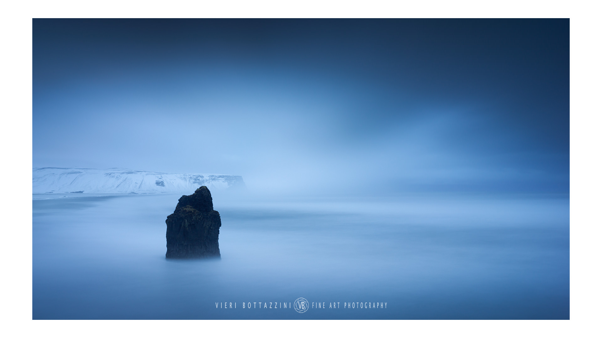 Kirkjufjara, Iceland, in the mist