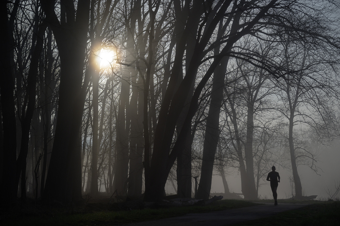 Runner - almost monochrome