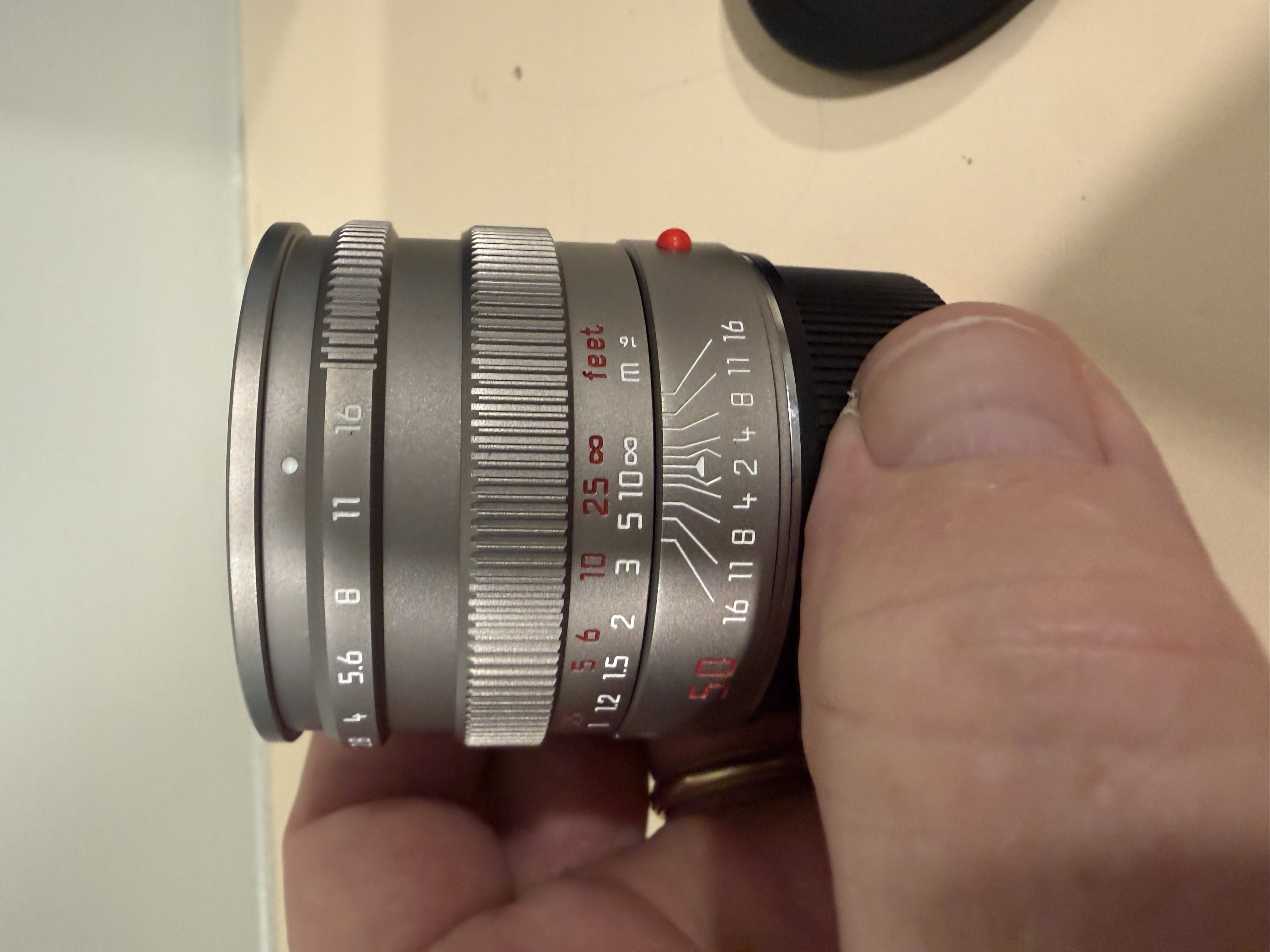 Leica M Summilux 50 mm Titanium $3500