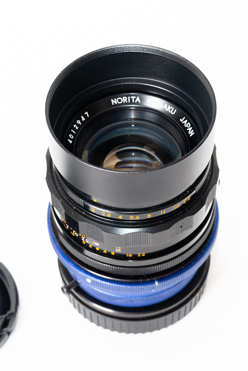 Norita 80mm f2 Noritar lens with Fuji GFX adapter