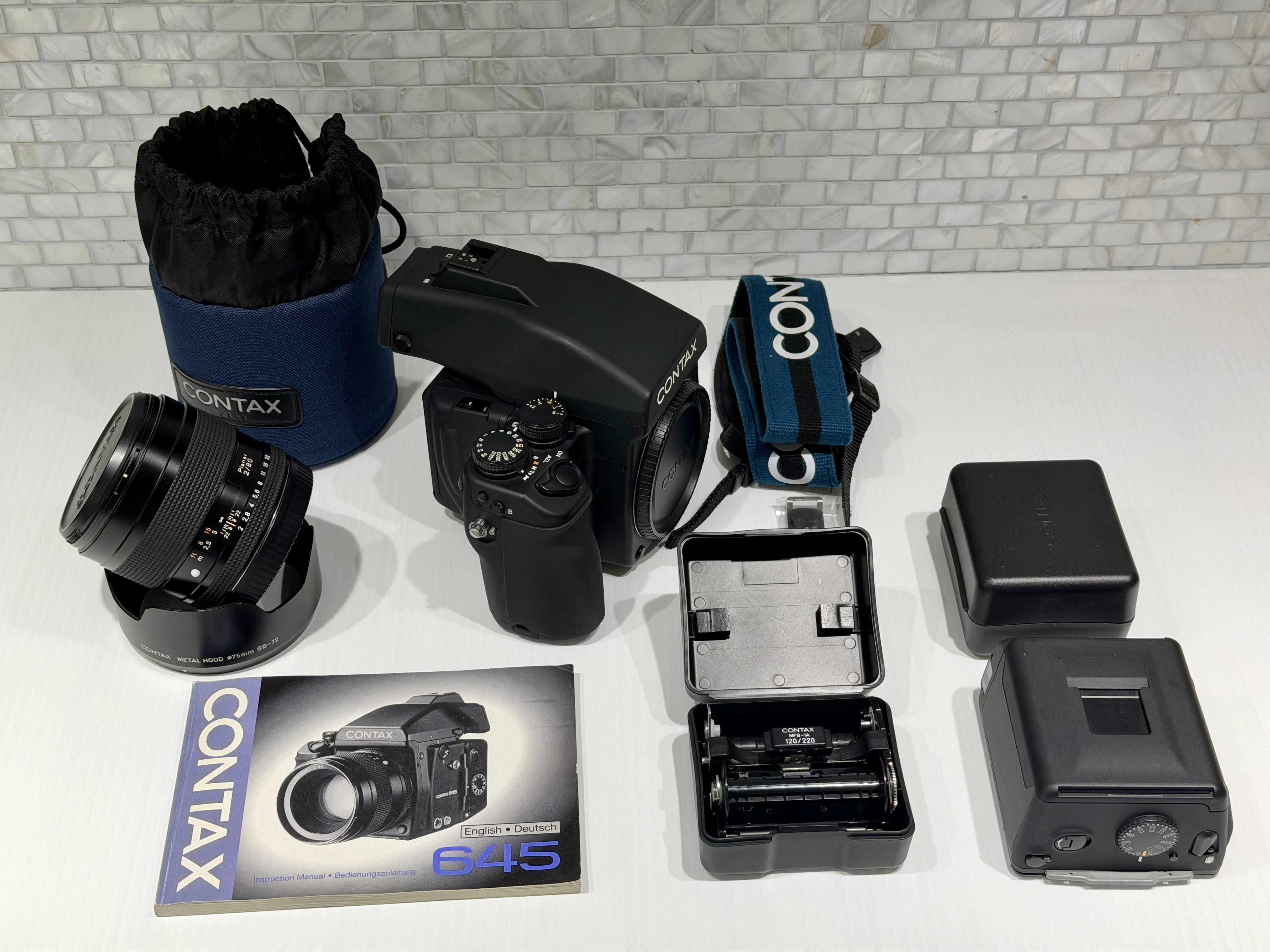 Contax 645 Kit and Related Items MINT