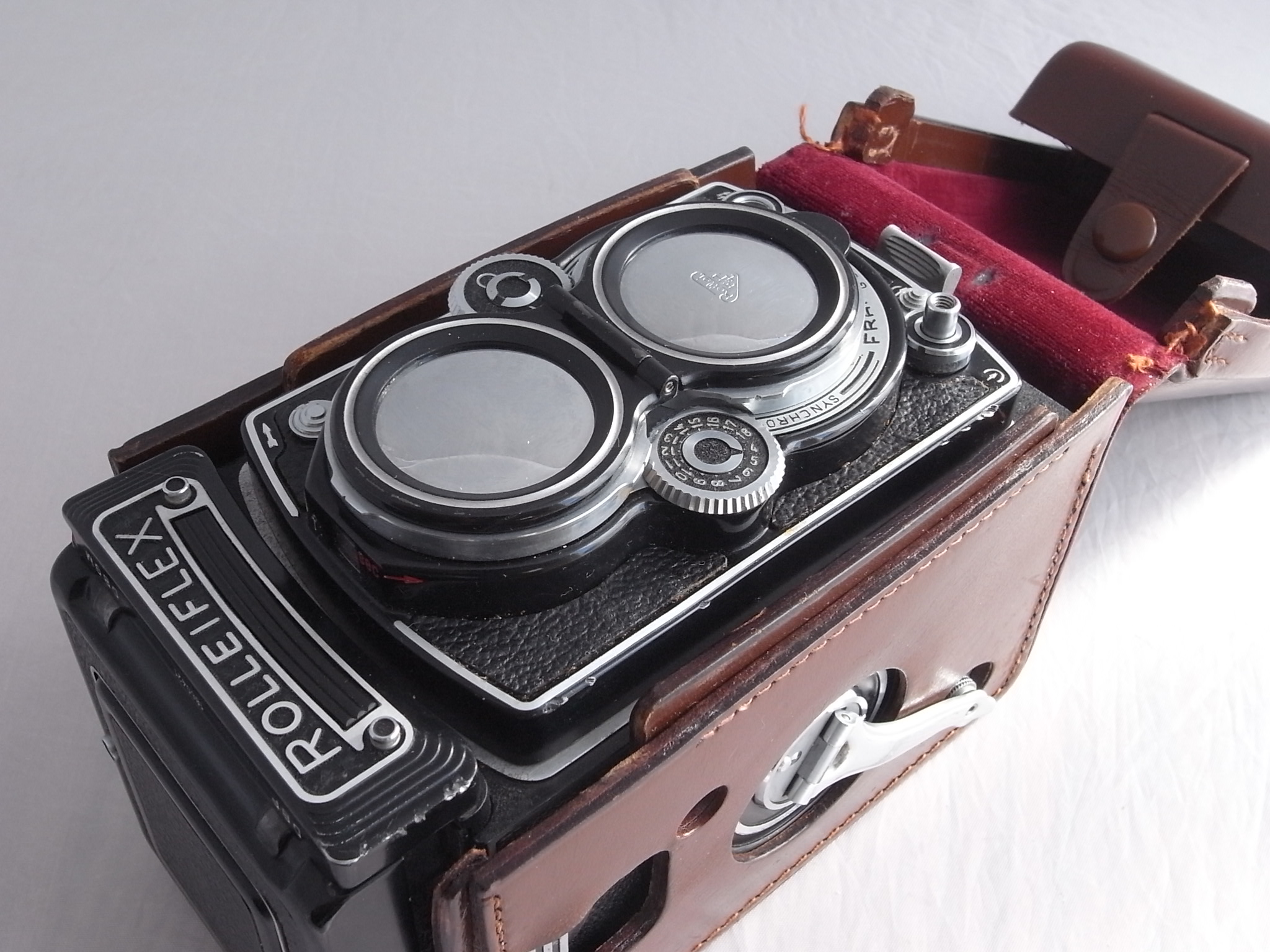 Étui En Cuir Rigide Pour Rolleiflex 3.5e – Protection Vintage Pour Appareil Photo