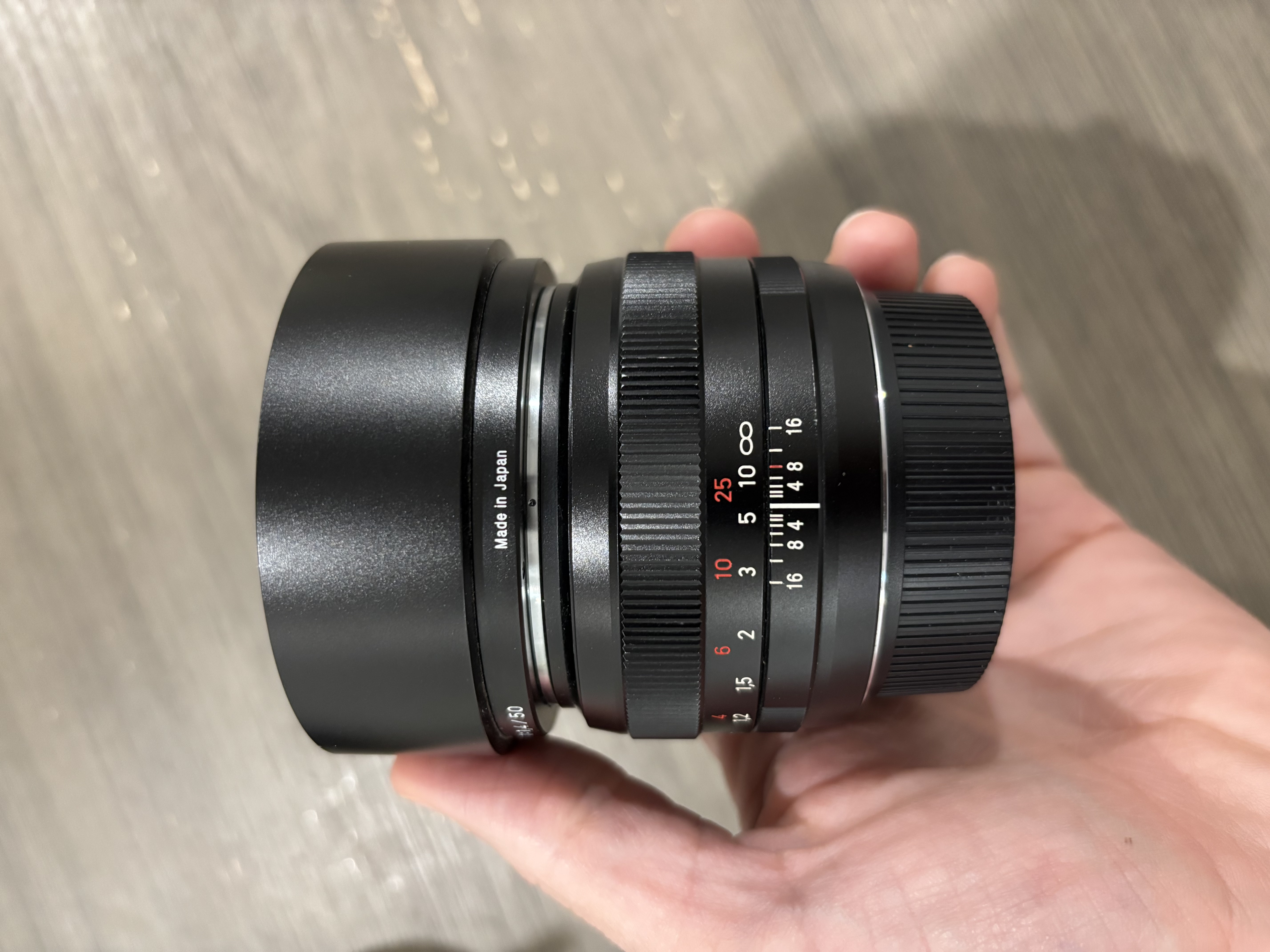 Zeiss 50mm 1.4 ZE for Canon EF mount
