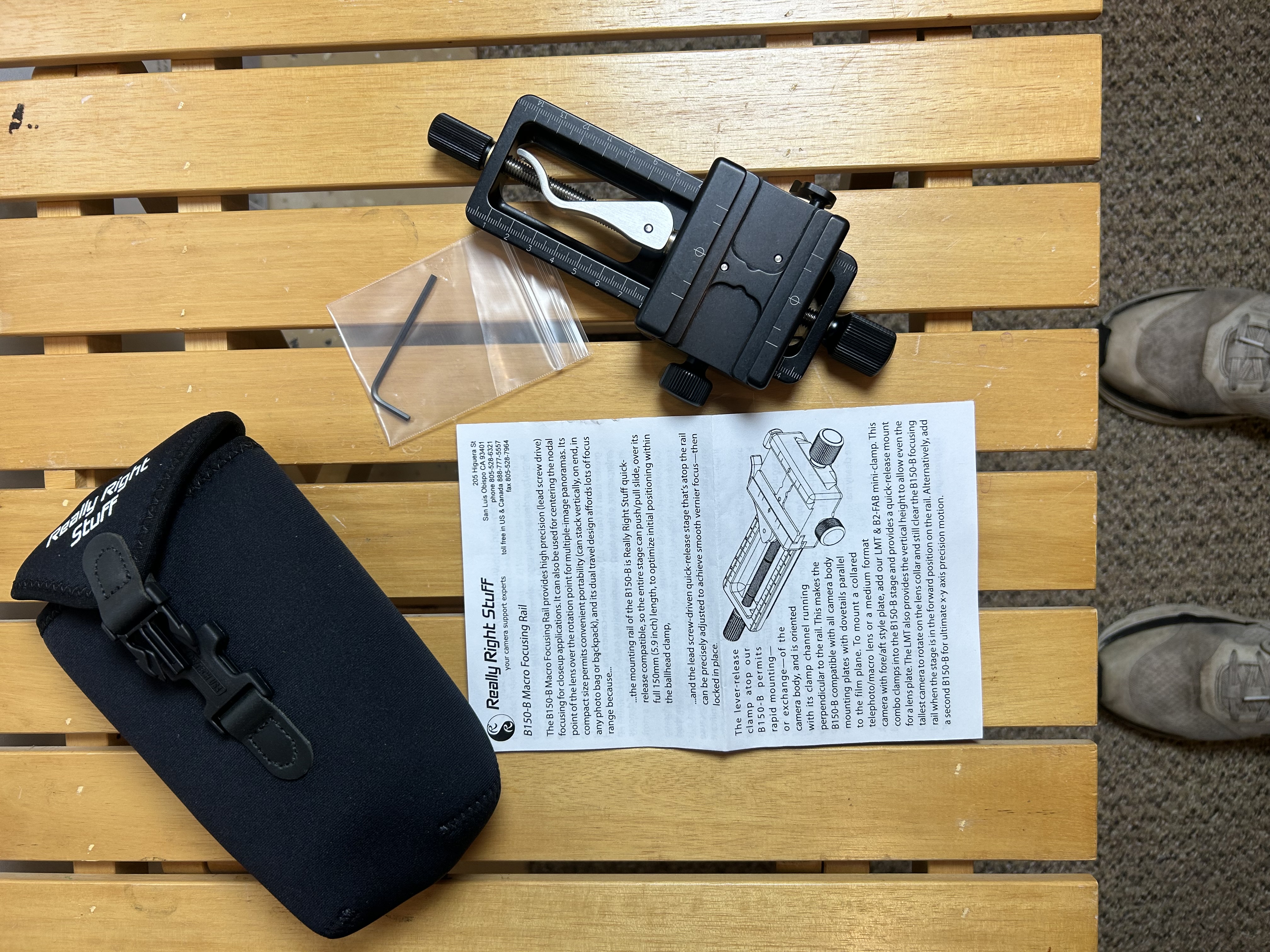 Really Right Stuff – B150-B Macro Focusing Rail