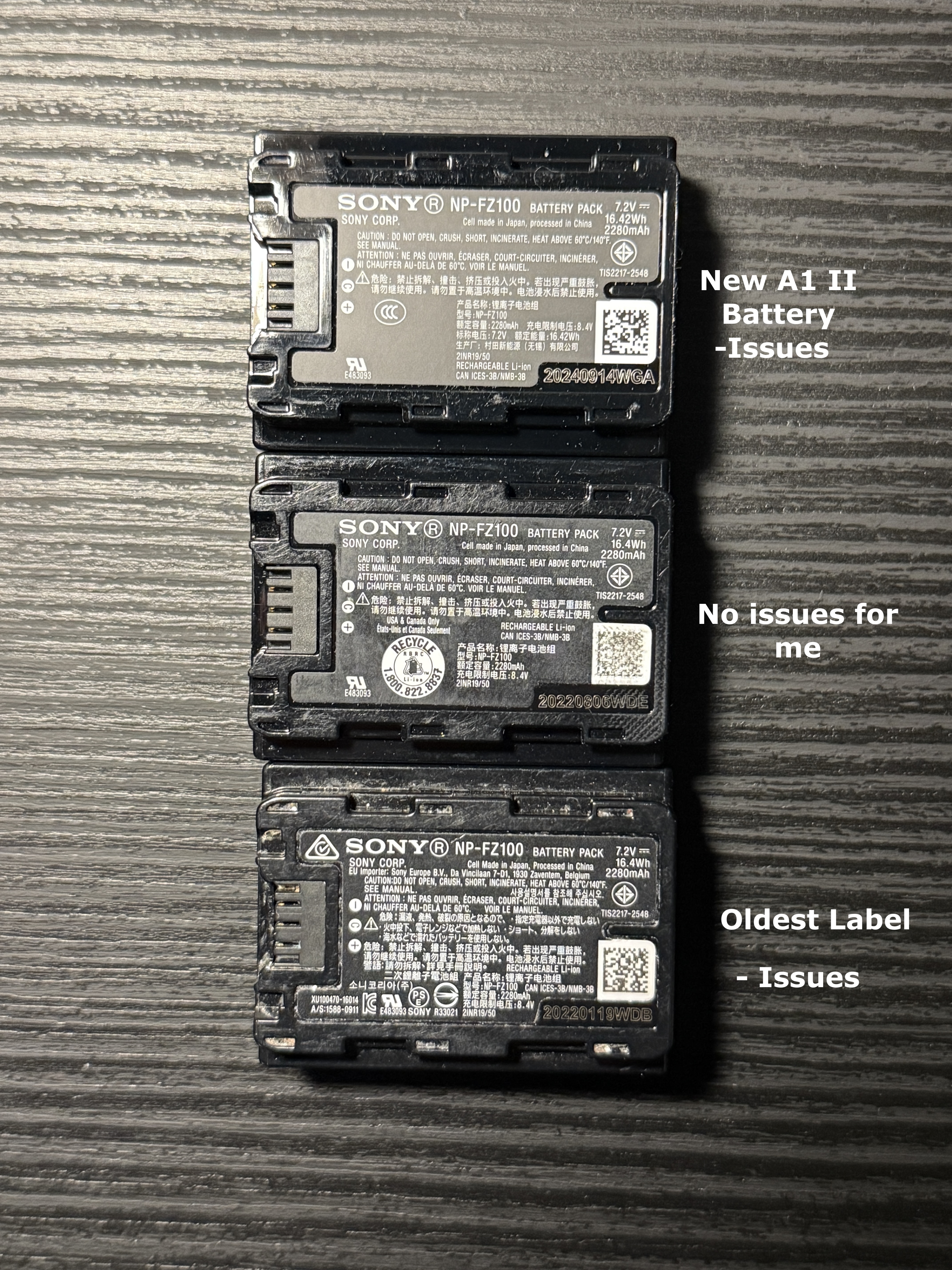 Sony A1 II Battery Exhausted - FM Forums