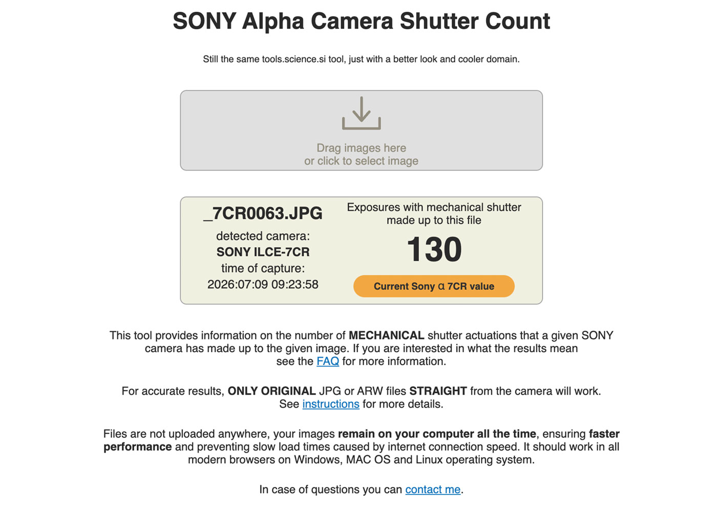 Sony AyCR - 130 Clicks