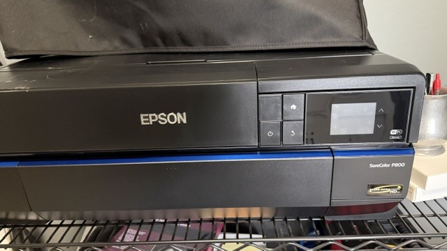 Epson Surecolor P800 printer with lots of 17x22 in paper a...