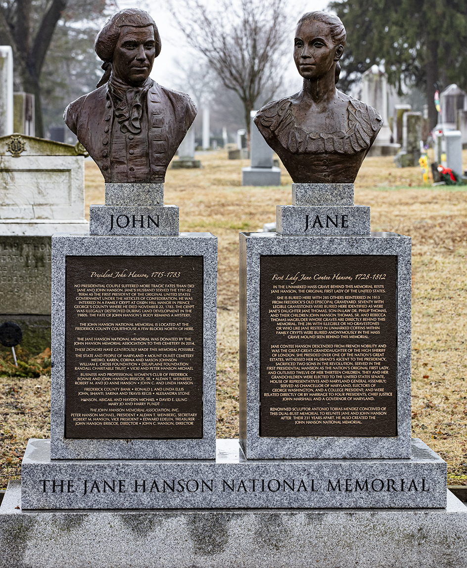 John and Jane Hanson - Original 1st President and 1st Lady of the United States