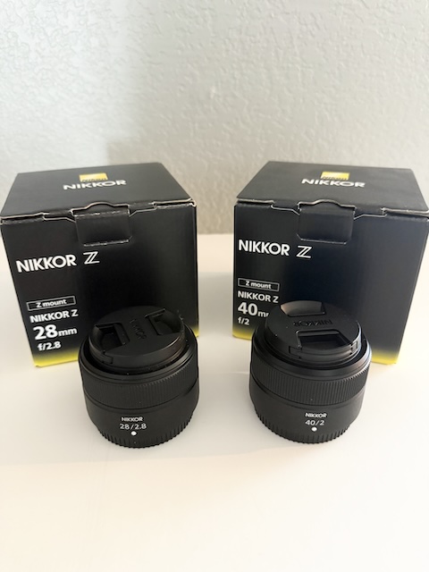 Nikon Z 28mm F2.8 and 40mm F2