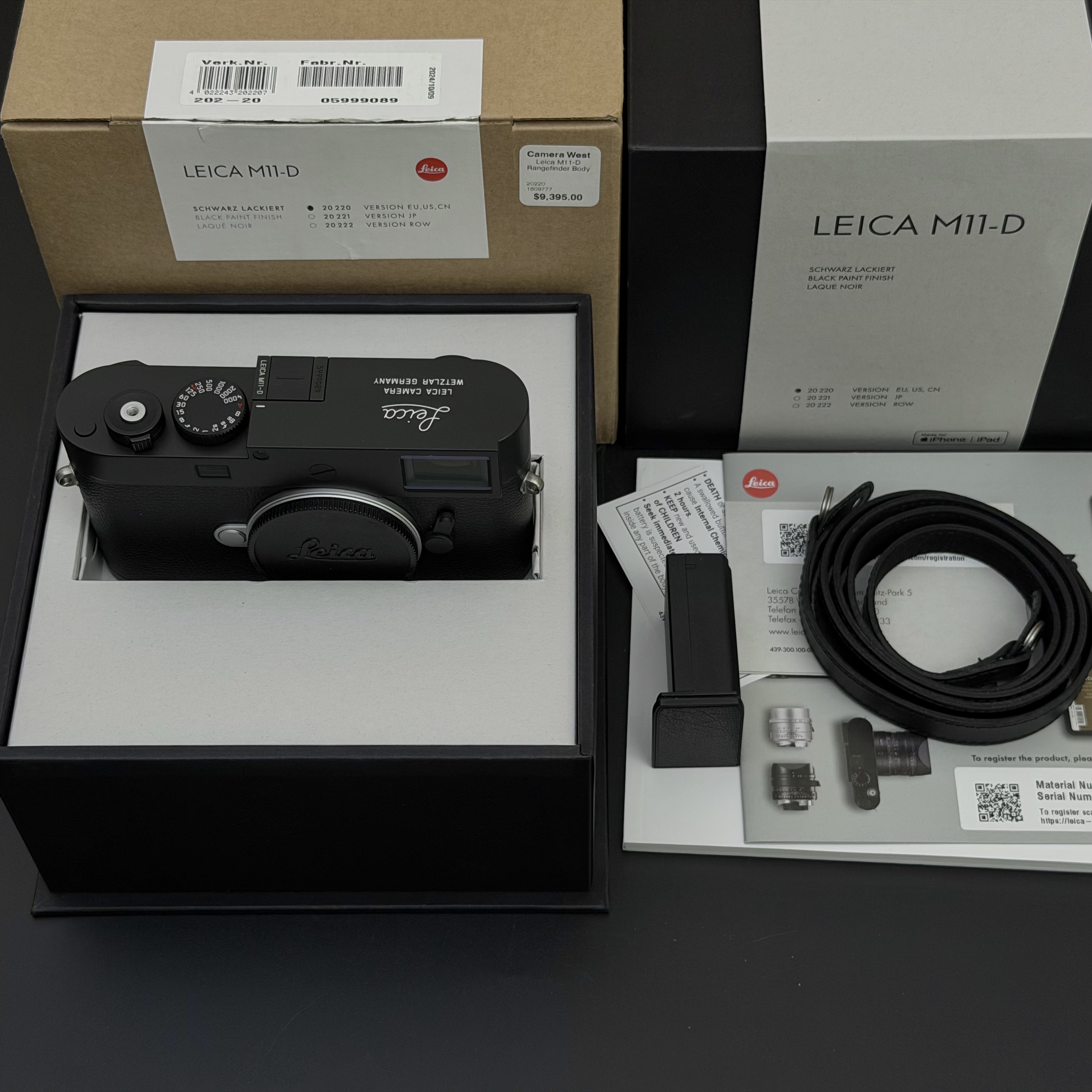 Leica M11-D M11D Digital Rangefinder Near Mint US$7880