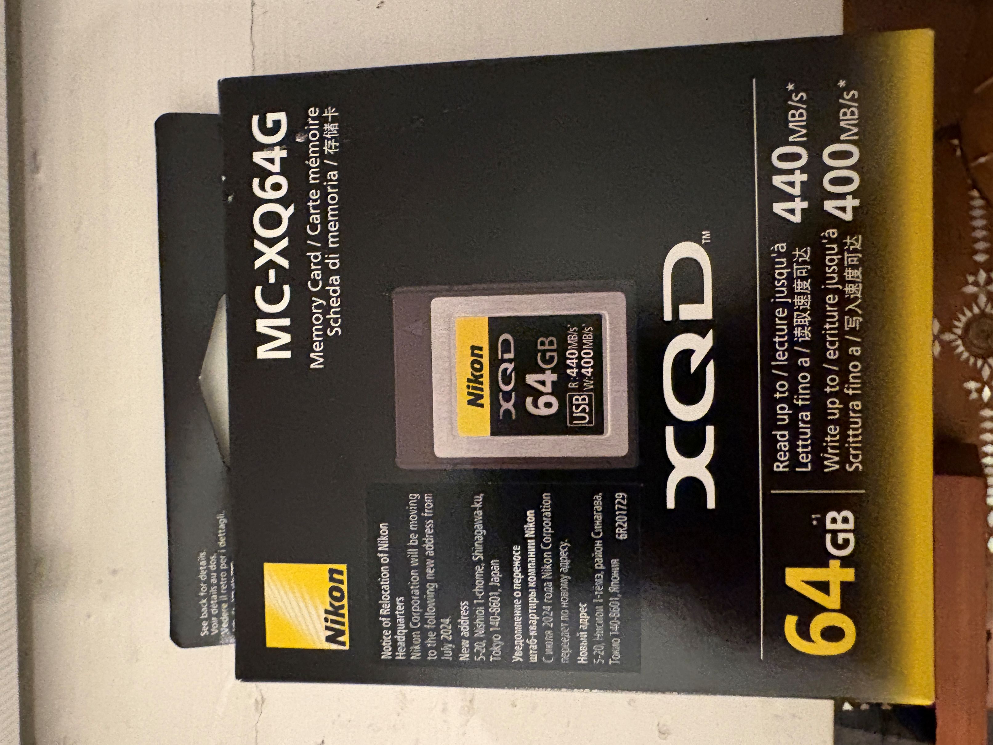 Nikon MC-XQ64G Memory Card