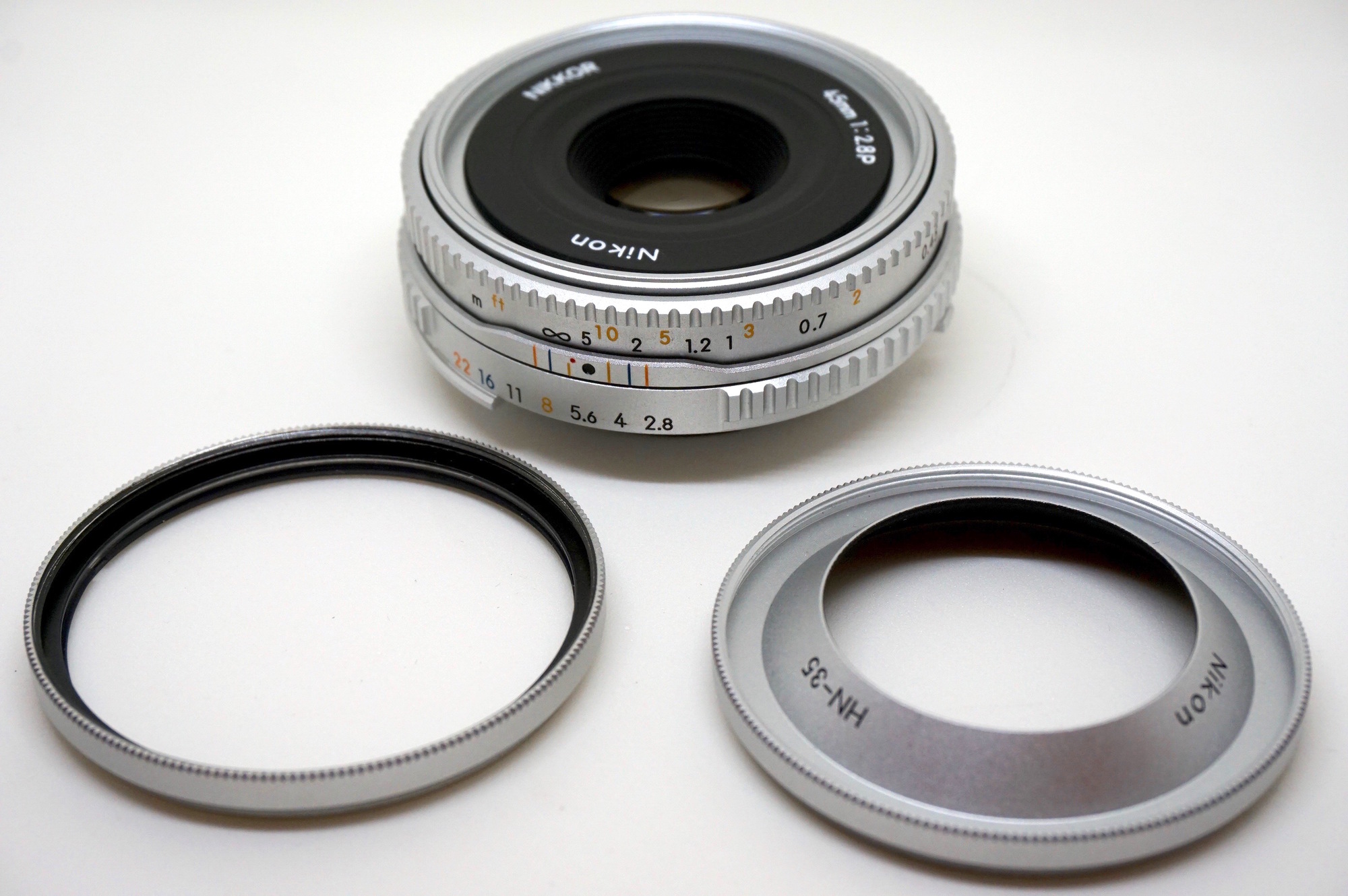 Sold: Nikon Nikkor 45mm f2.8 P chrome - FM Forums