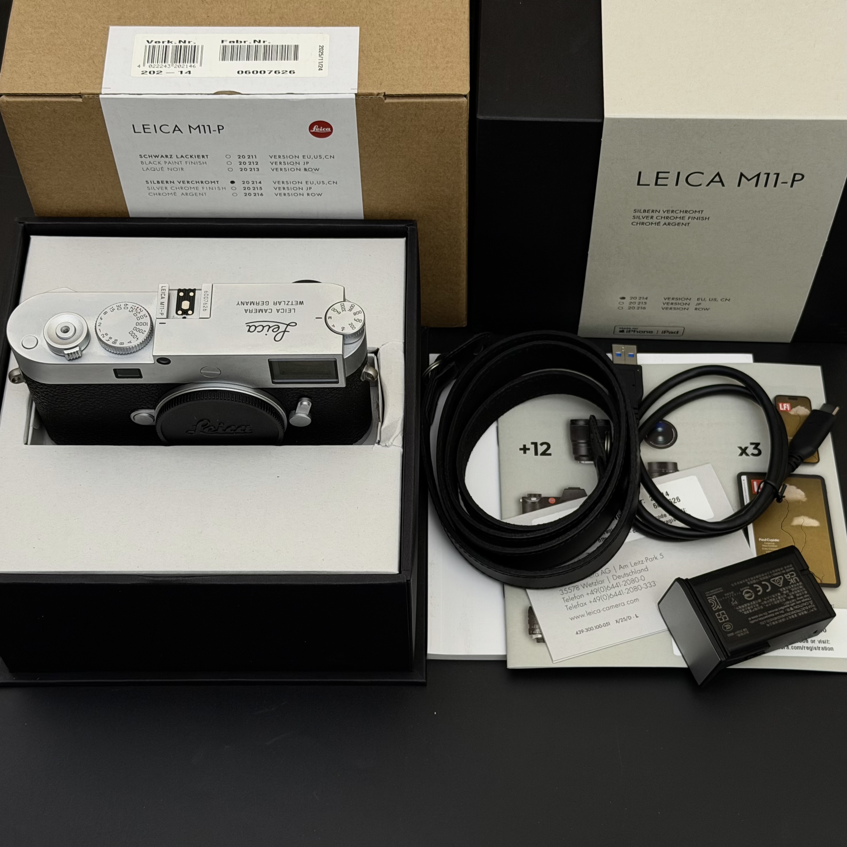 8 Mth Leica M11-P M11p Silver Chrome Mint US$7395