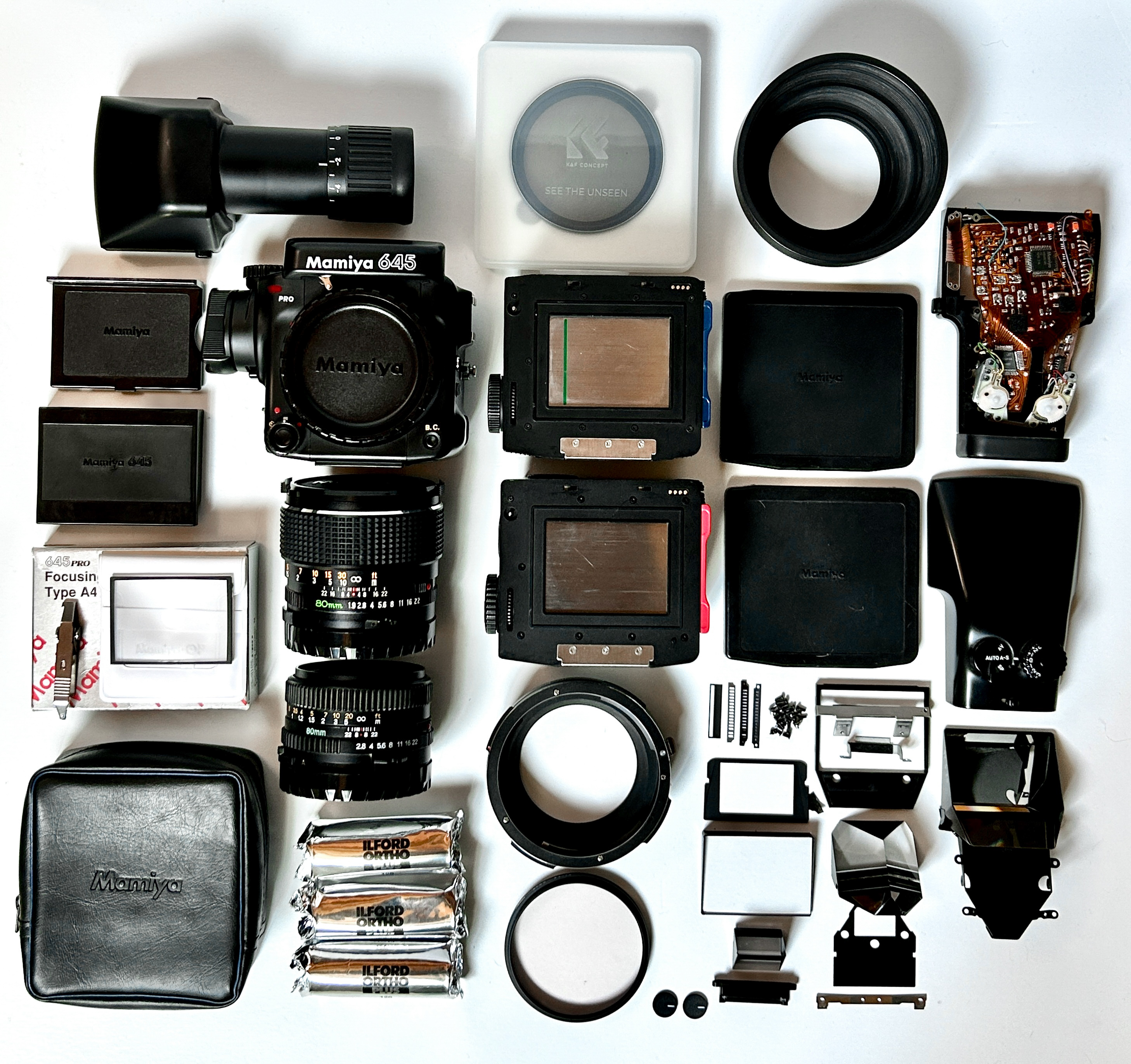 Mamiya 645 Pro Lot w/MINT 80 f/1.9+ MORE!! LOOK!!
