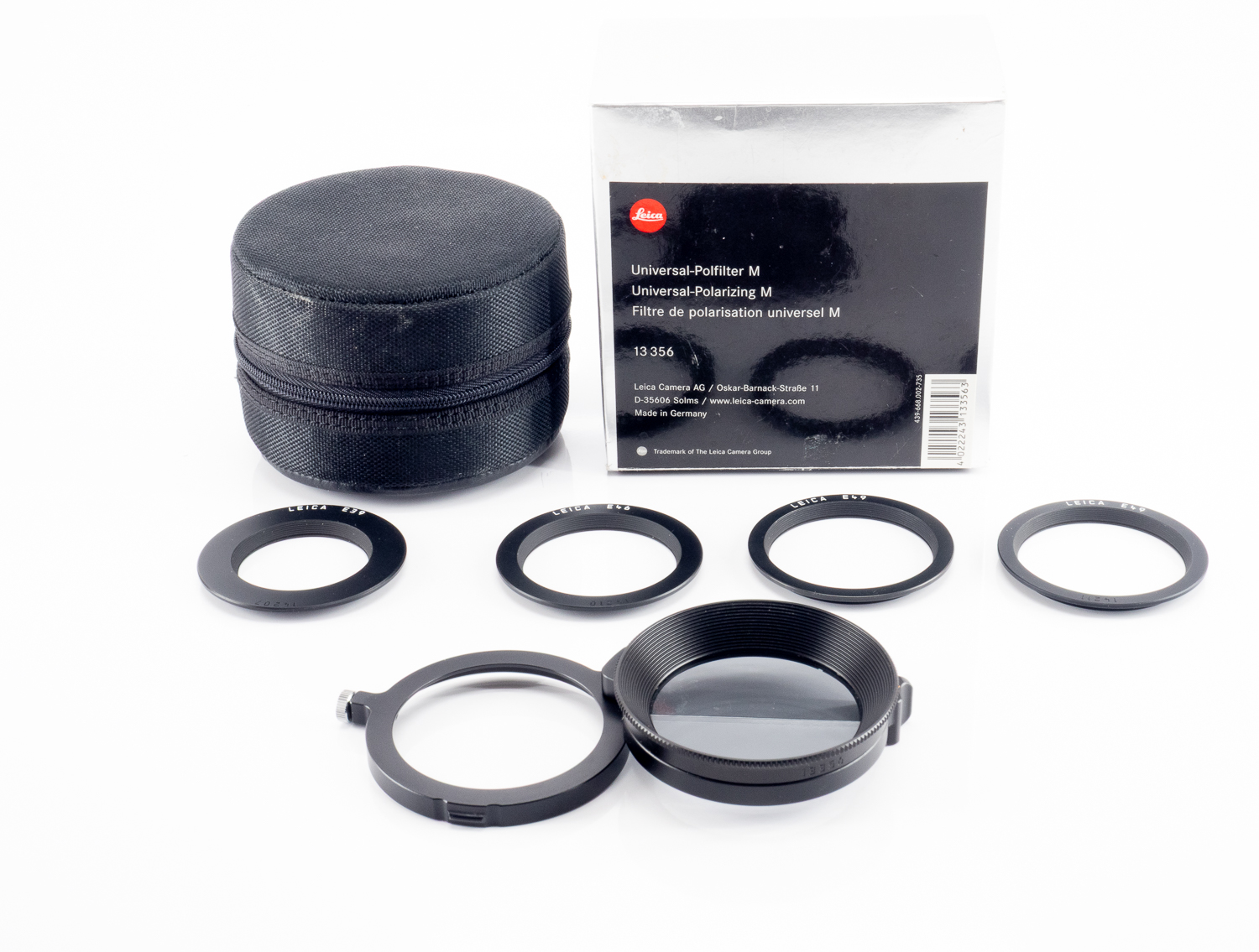 Leica Universal Polarizer M (13356) with E39, E46 & E4...