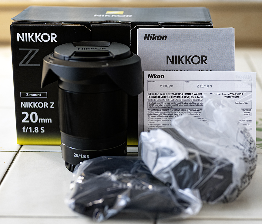 Nikon 20mm F1.8 S lens for sale