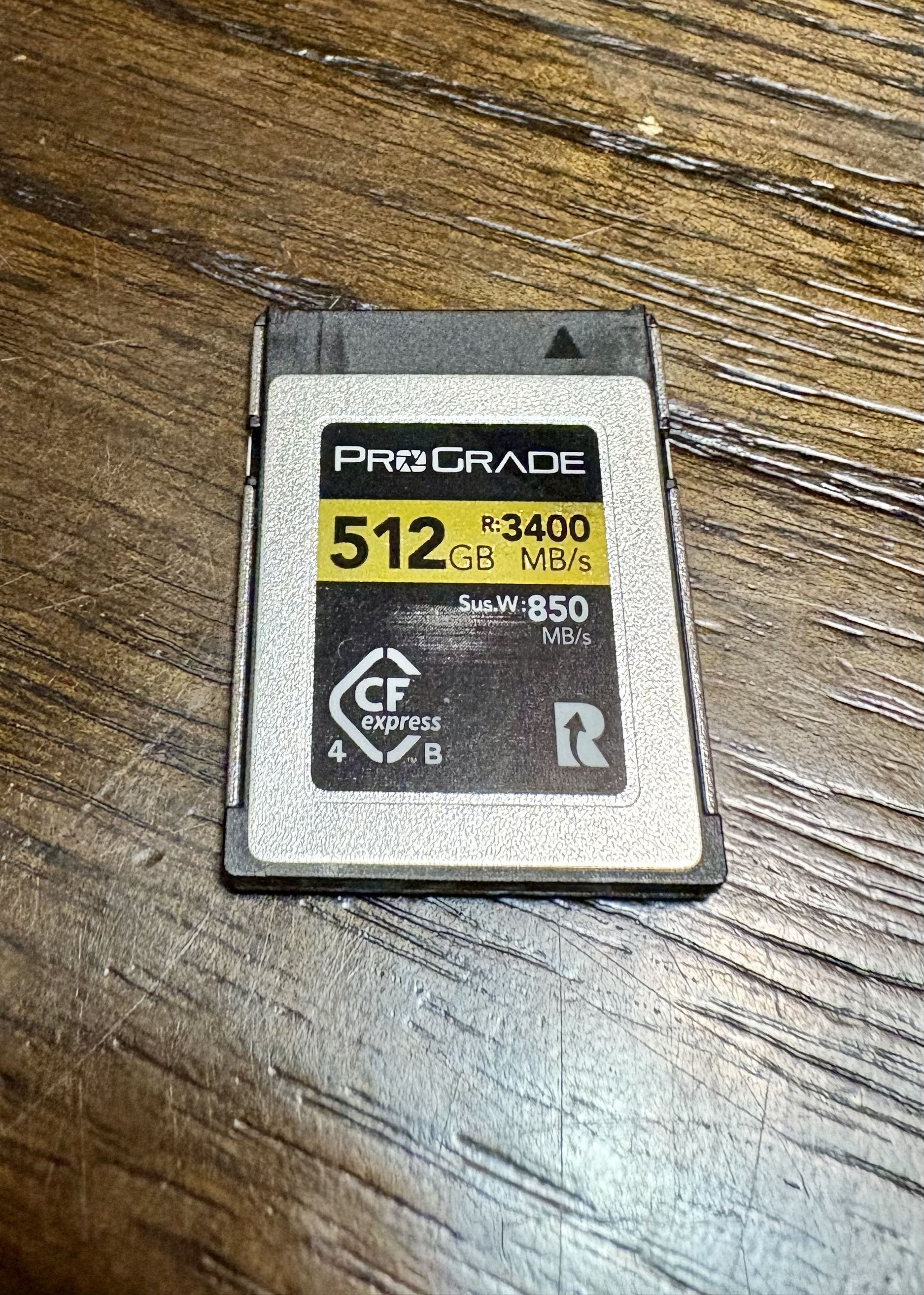 Prograde 512gb type b card 3400 mb/s