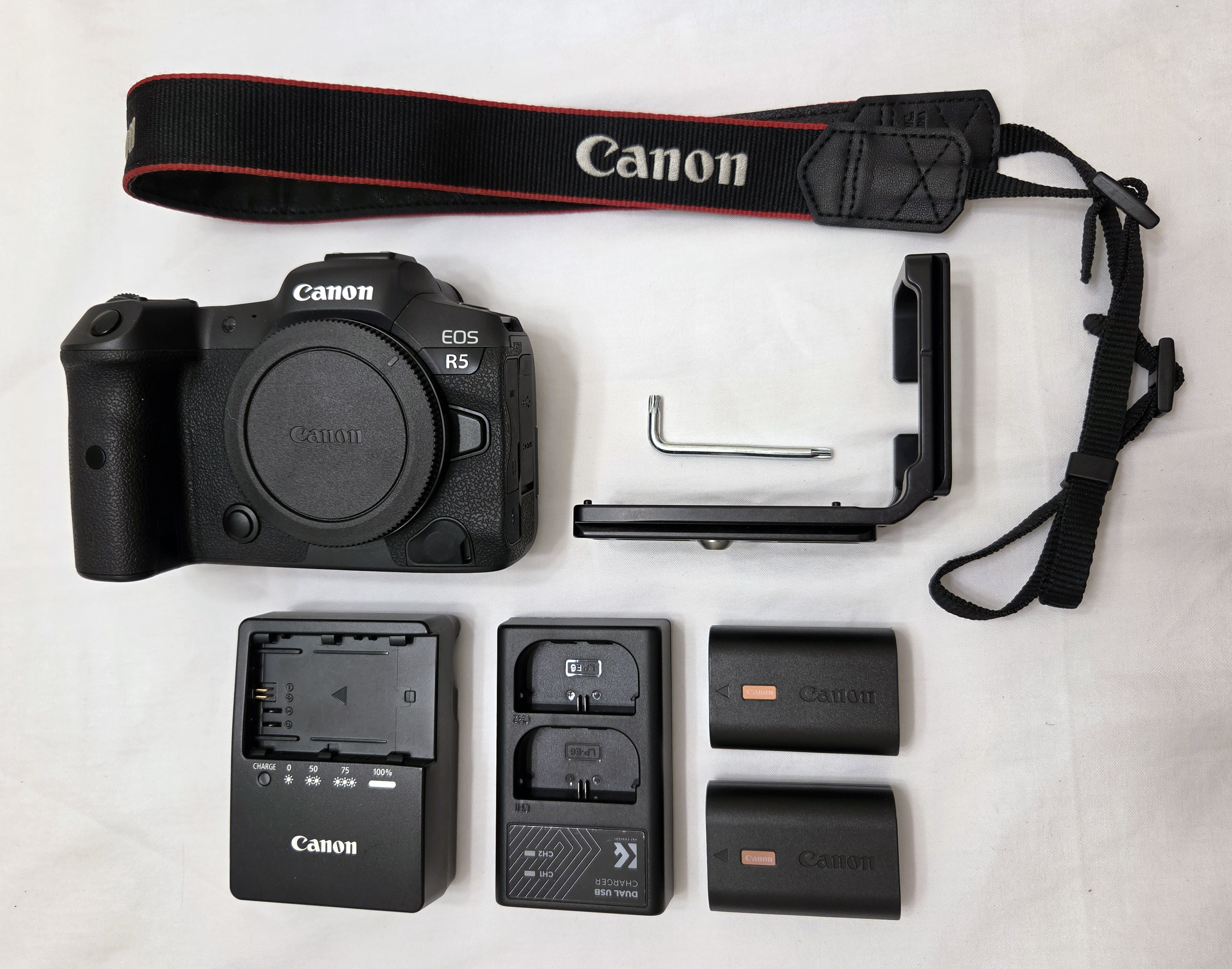 Canon EOS R5 Body with Kirk L-Bracket