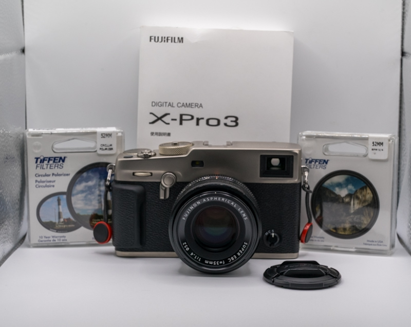 Fujifilm X-Pro3 Dura Silver + XF 35mm f/1.4 R + Ebony Hand...