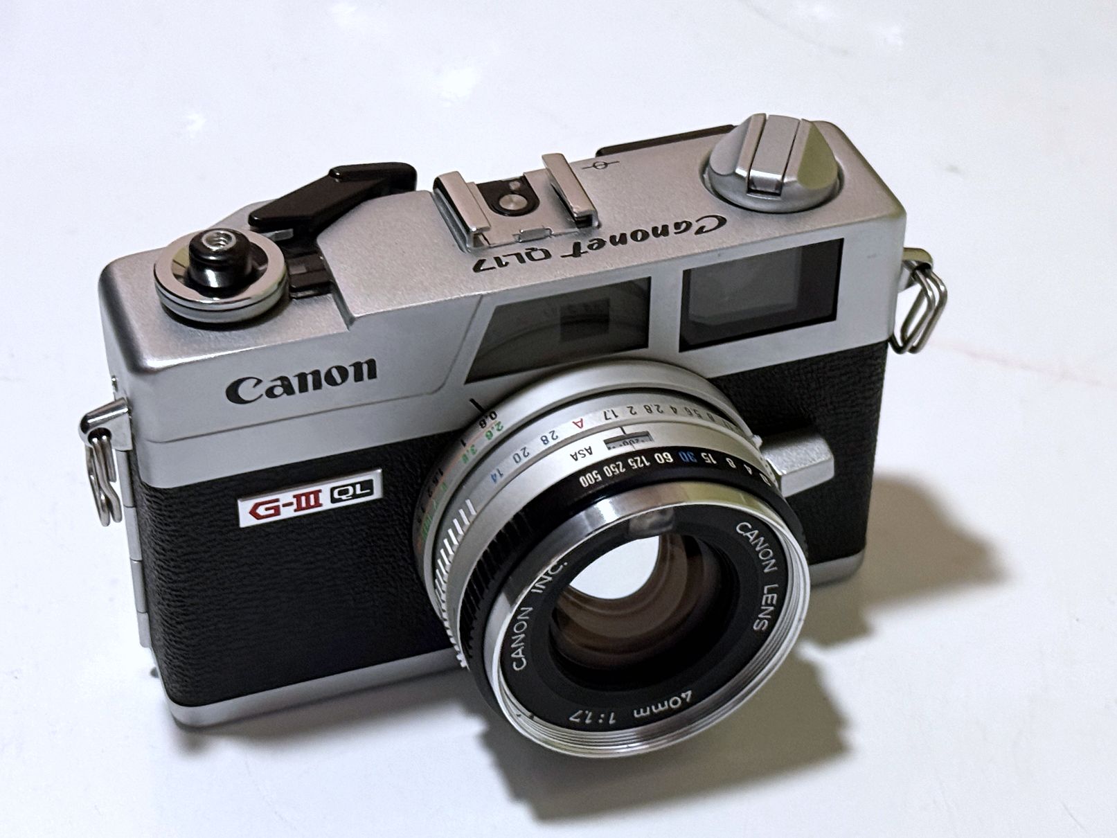 Canon Canonet QL17 G-III 35mm Camera w/ 40mm f/1.7 Lens