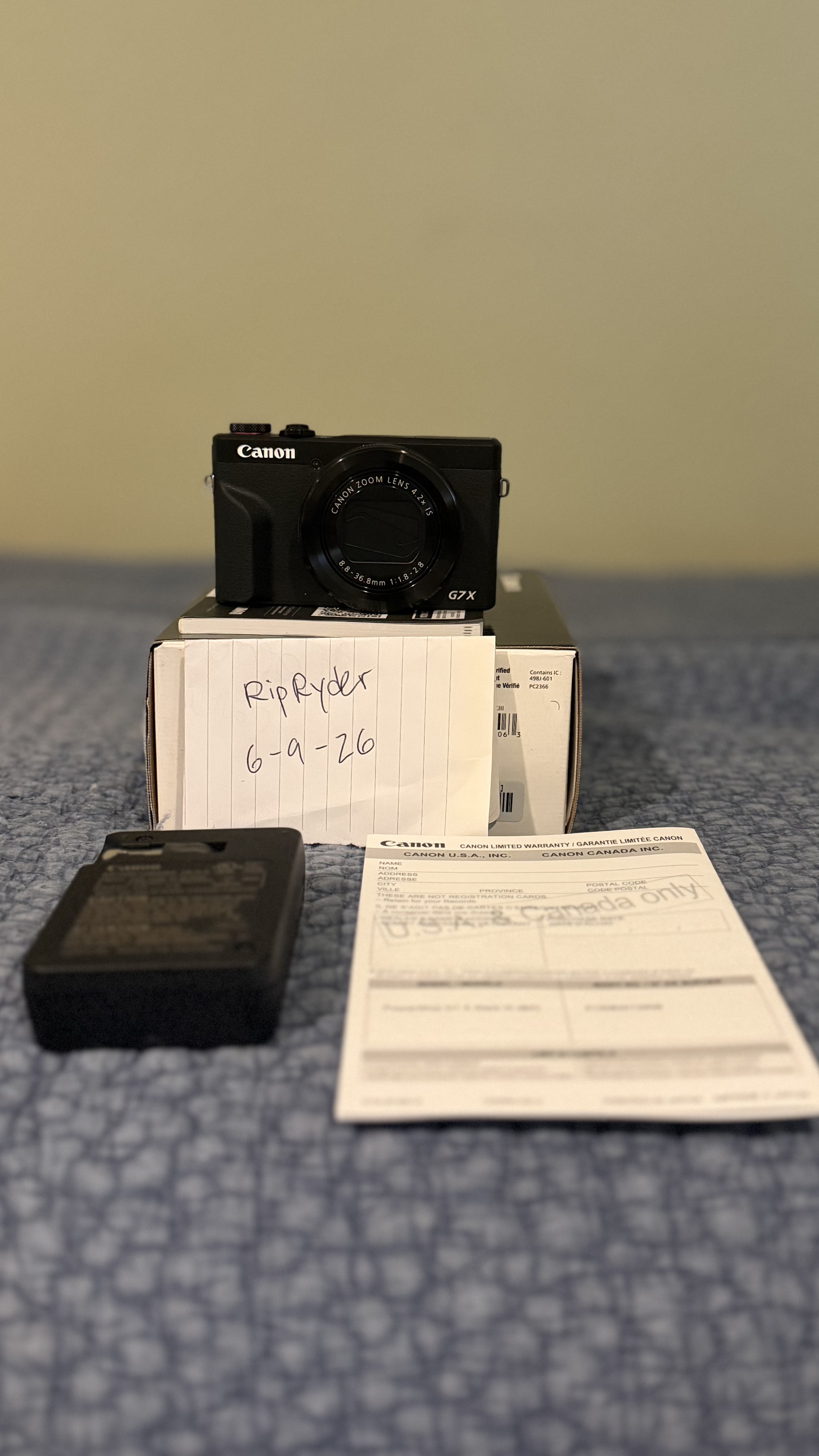 Canon G7x Mark III (U.S. Model) w/ warranty