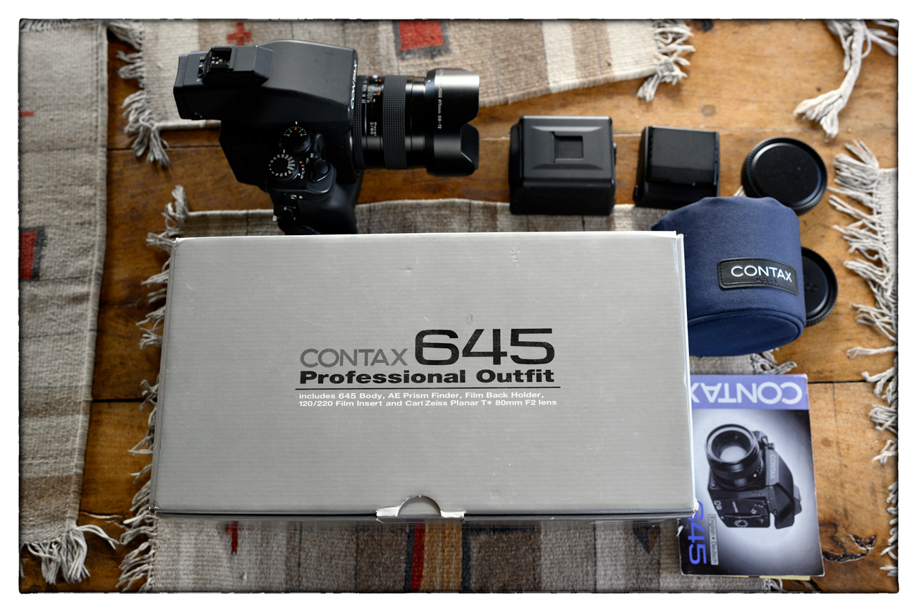 Sold: Contax 645 Kit body CLA'd, original packaging plus extras