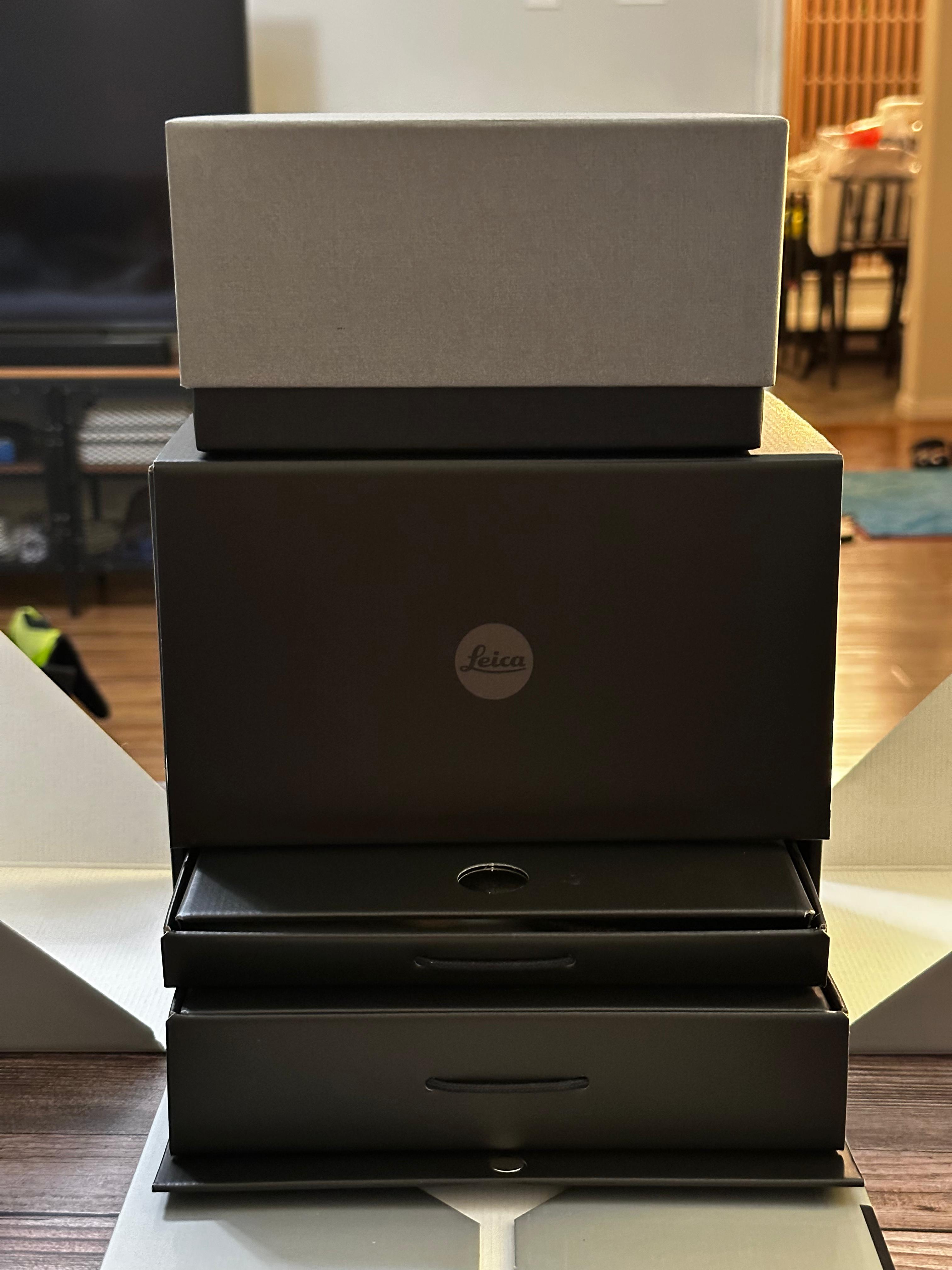 Sold: Leica Q2 Box, no camera, one with paper and presentation box, one ...