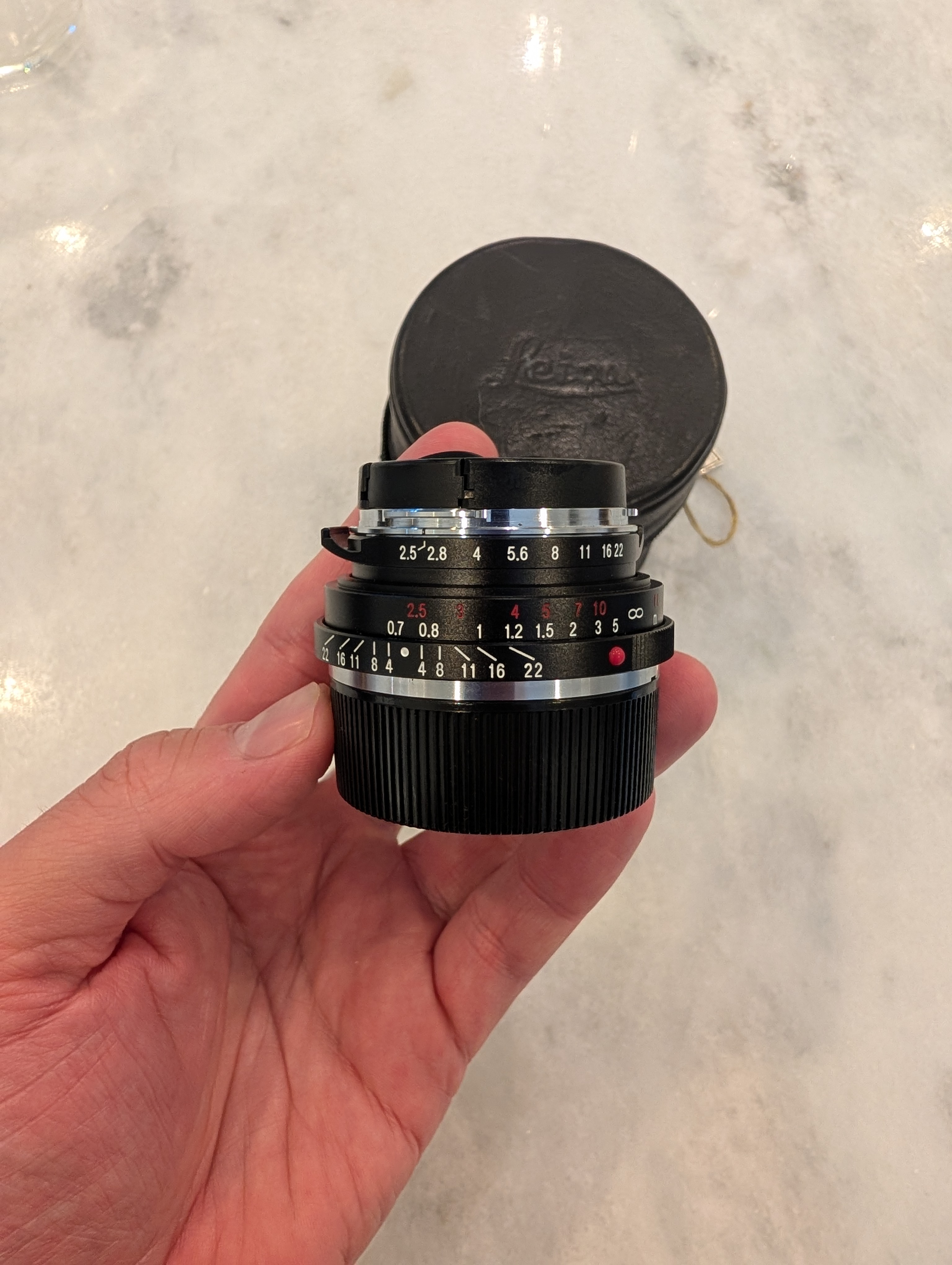 Voigtlander 90 APO-SKOPAR 2.8 VM mount, Voigtlander 35 COL...