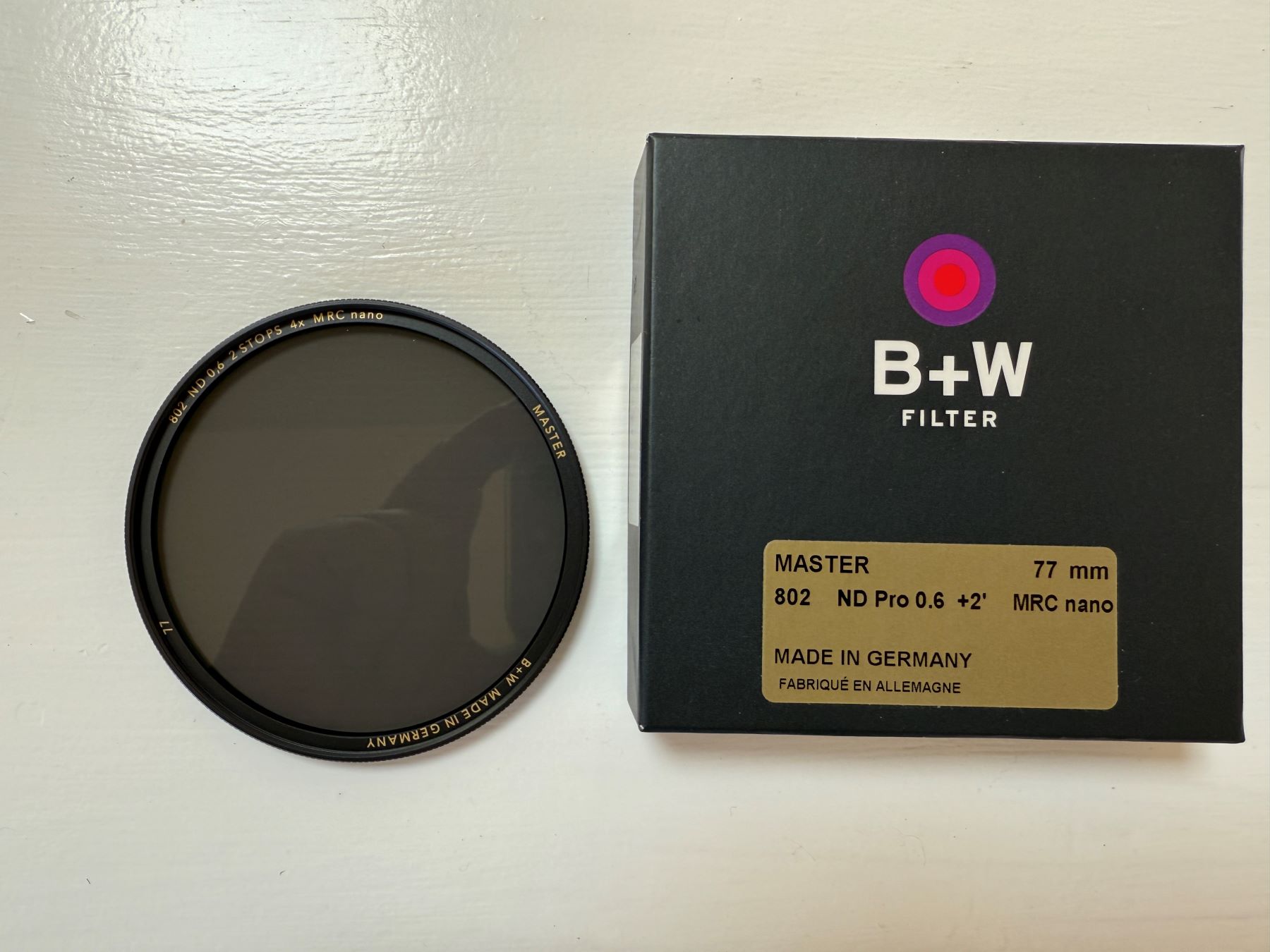 B+W filtre neutre 1101564 803 PRO 77mm 77 803 ND 0,9-3STOPS 8x MRC nano MASTER