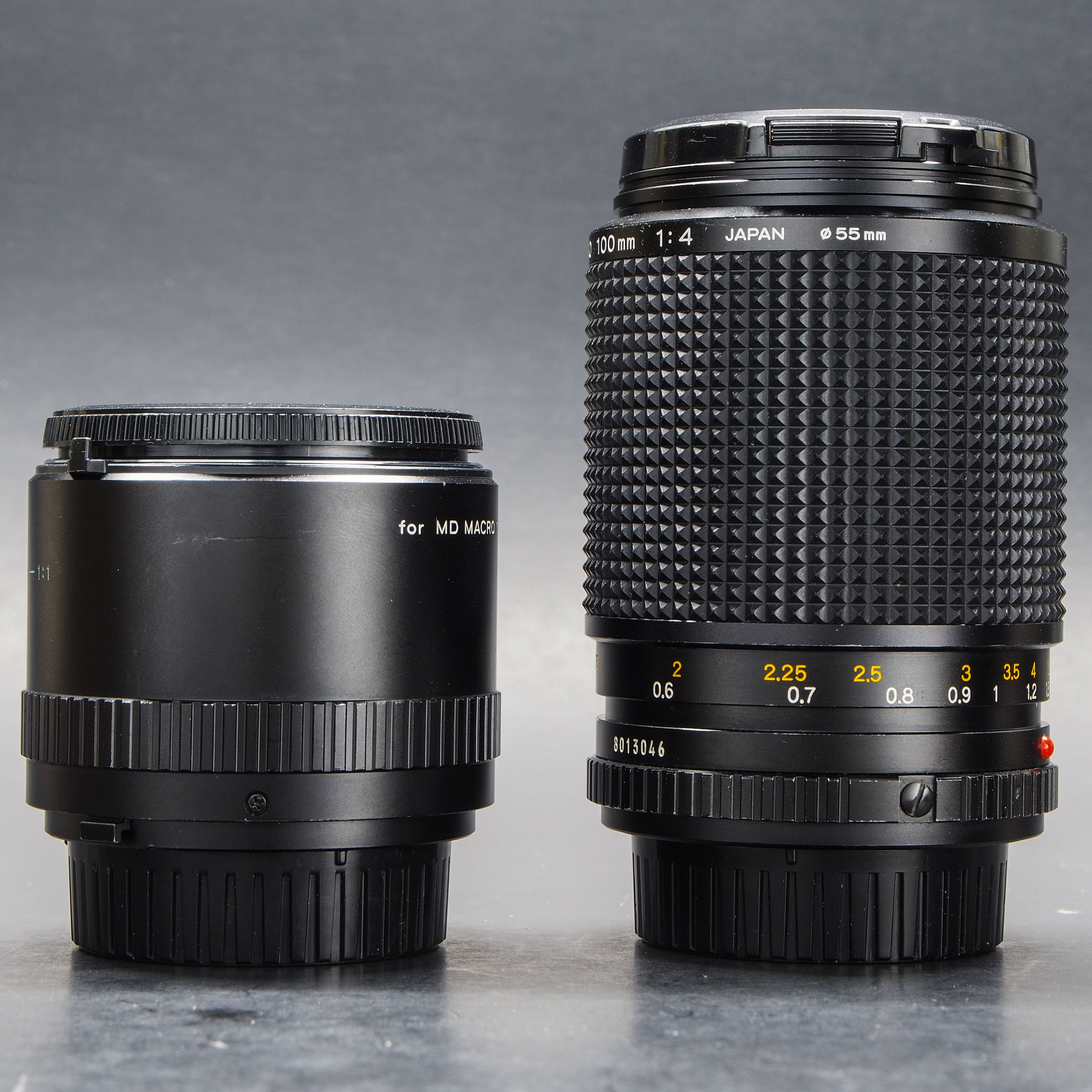 Sold: Minolta MD 100mm f/4 Macro Lens w/ Extension Tube - FM Forums
