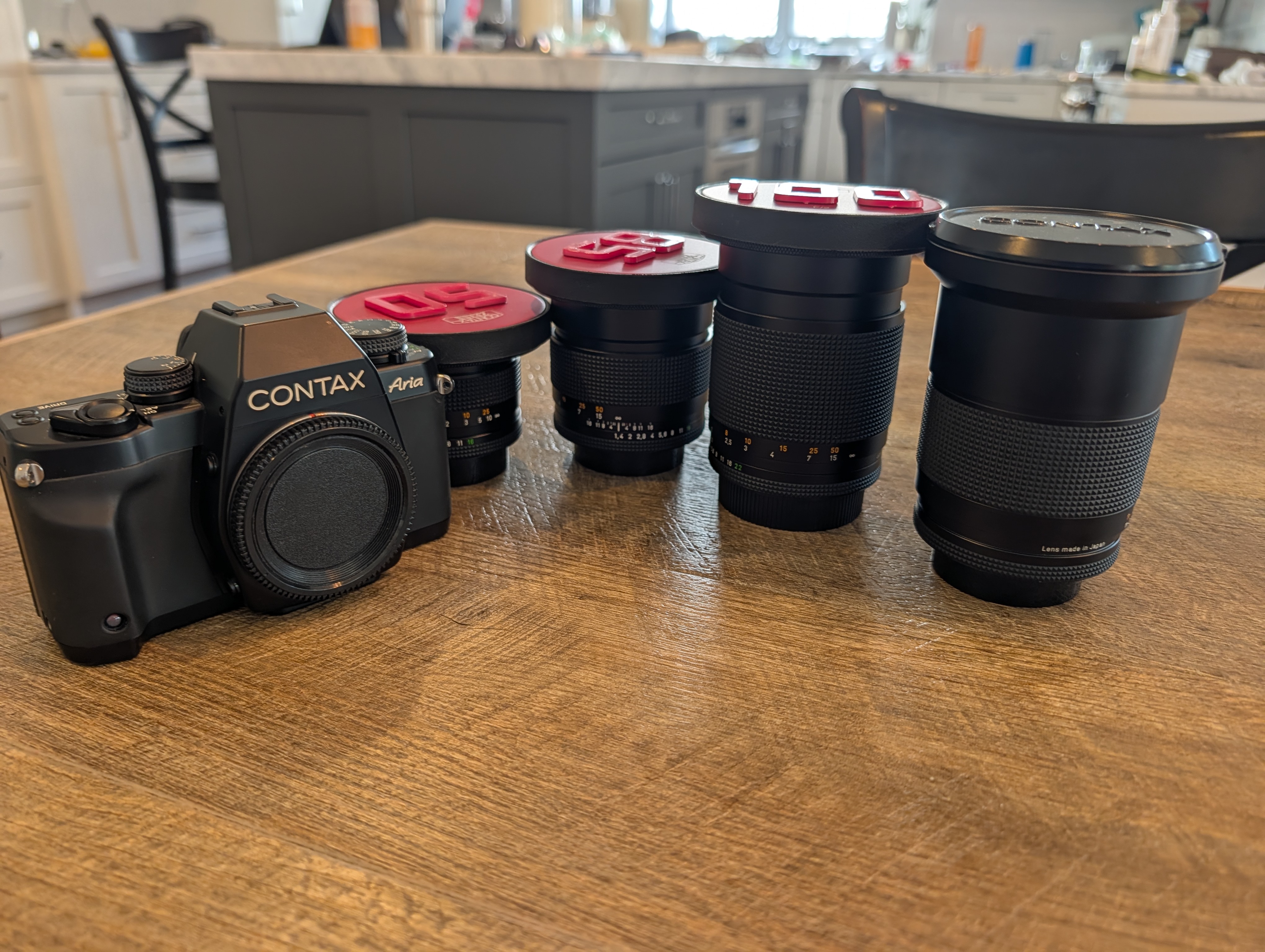 Contax Aria and Lenses Kit