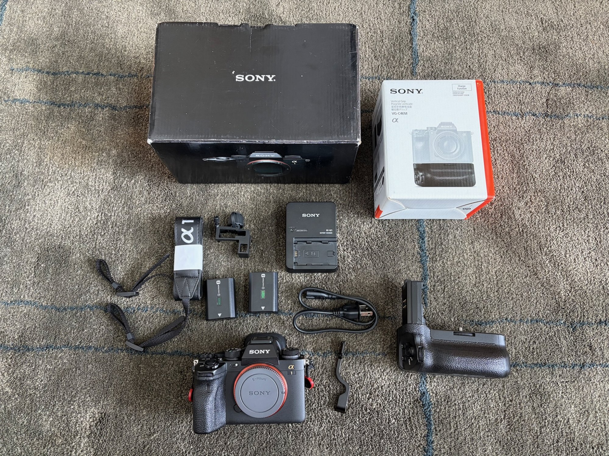Sony A1 with Sony Grip and extras