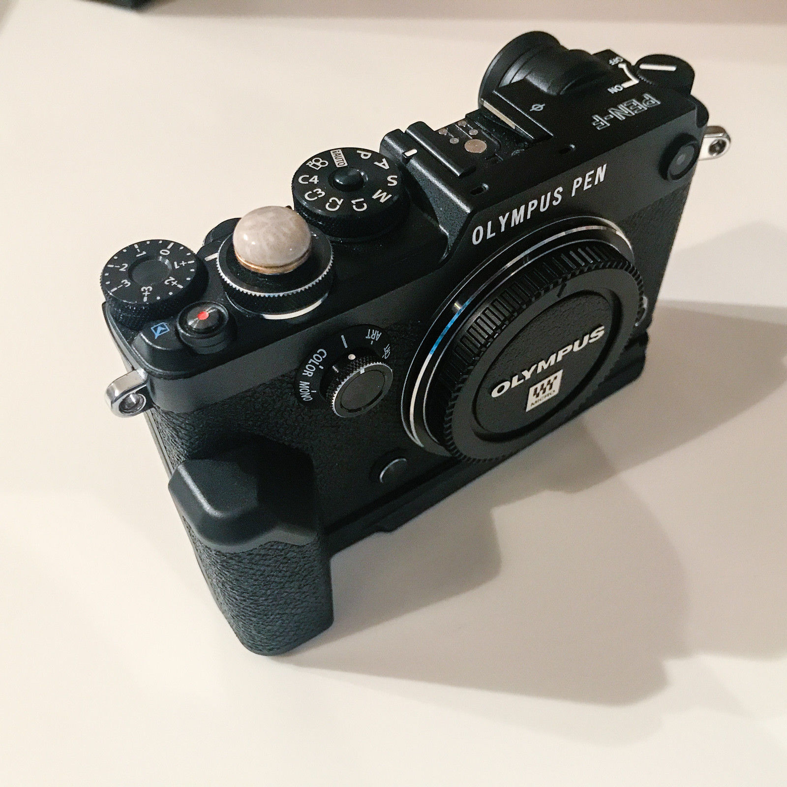 Sold: Olympus Pen-F (Black) Body w/ ECG-4 Grip & Extras Including