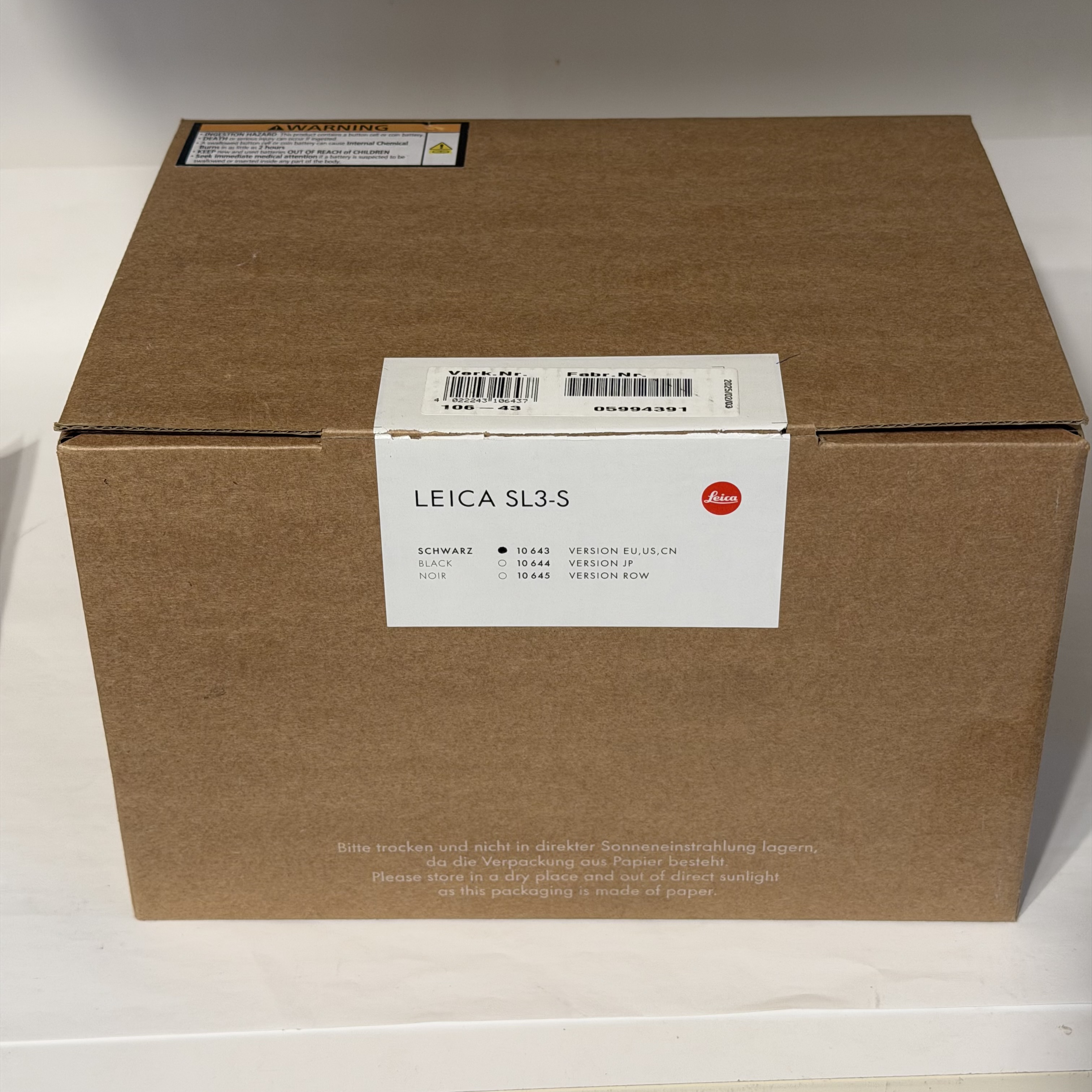 Leica SL3-S Mint Condition