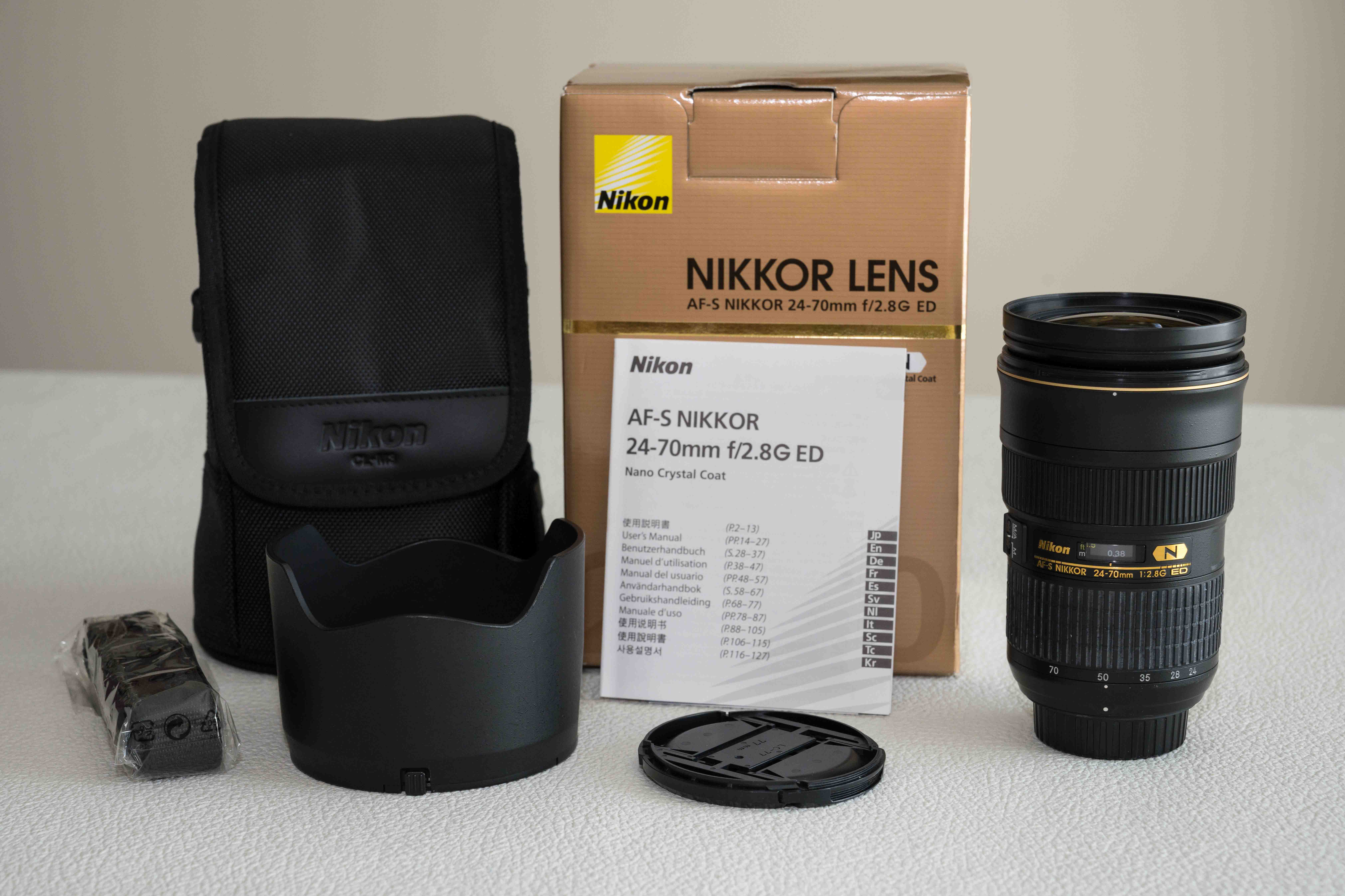 Sold Nikon 24 70mm AF S F 2 8 G ED Lens Excellent FM Forums