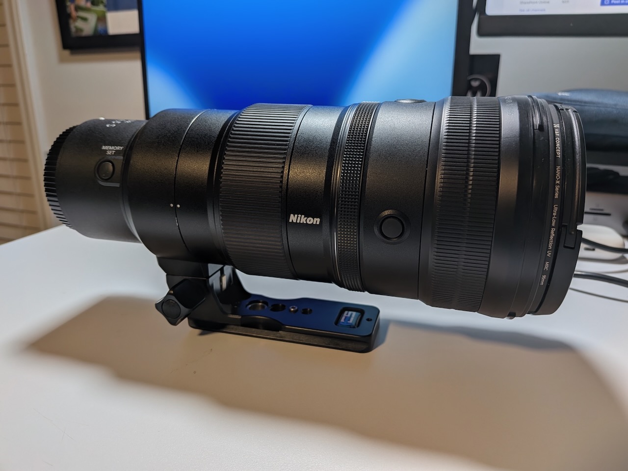 Nikon 400 f/4.5 S with upgraded foot