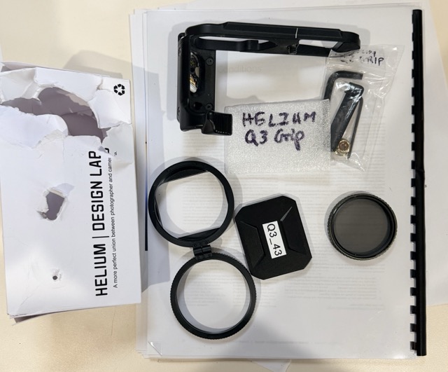 Q3/43 Accsy Package - Helium Grip; Magnetic Hood/Cap; Shor...
