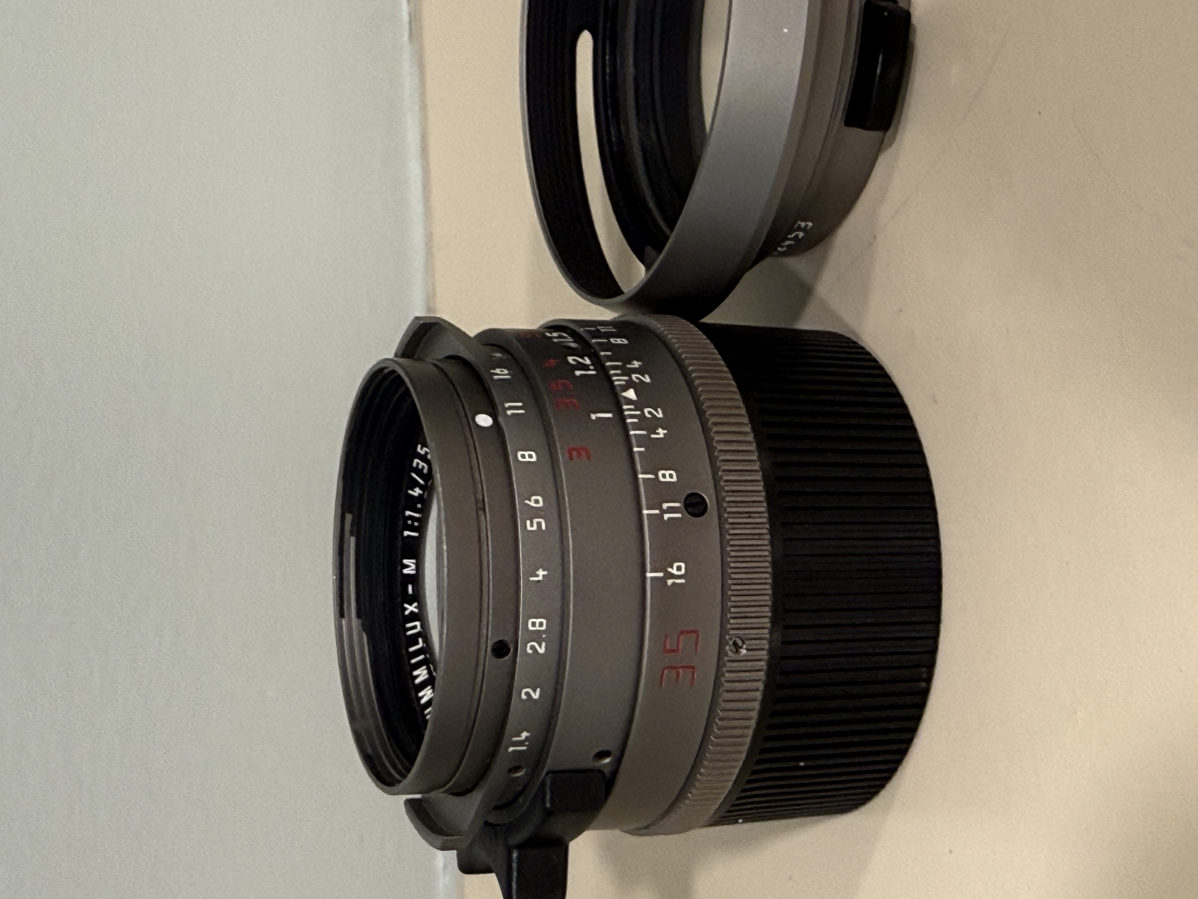 Leica M Summilux 35 1.4 Titanium $3000 net pre asph