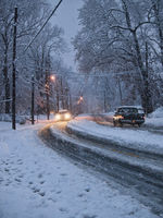 Snowfall in Athens