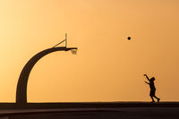 Playing till the sun sets