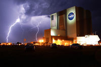 Lightning Over Kennedy Space Center