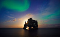 Northern Lights over the Stone Troll
