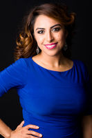 Isabel in blue
